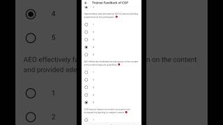 COP Trainee Feedback Form #module 3 #Easte training #qaed app