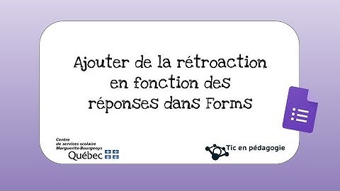 Ajouter de la rétroaction en fonction des réponses dans Forms