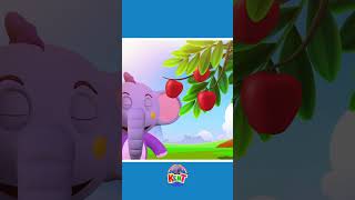 Kent The Elephant - Learn Fruits With Train Ver 2 #nurseryrhymes #babysongs #shorts