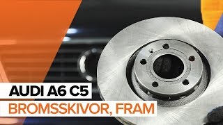 Hur byter man Bromskloss A6 Avant (4B5, C5) - steg-för-steg videoinstruktioner