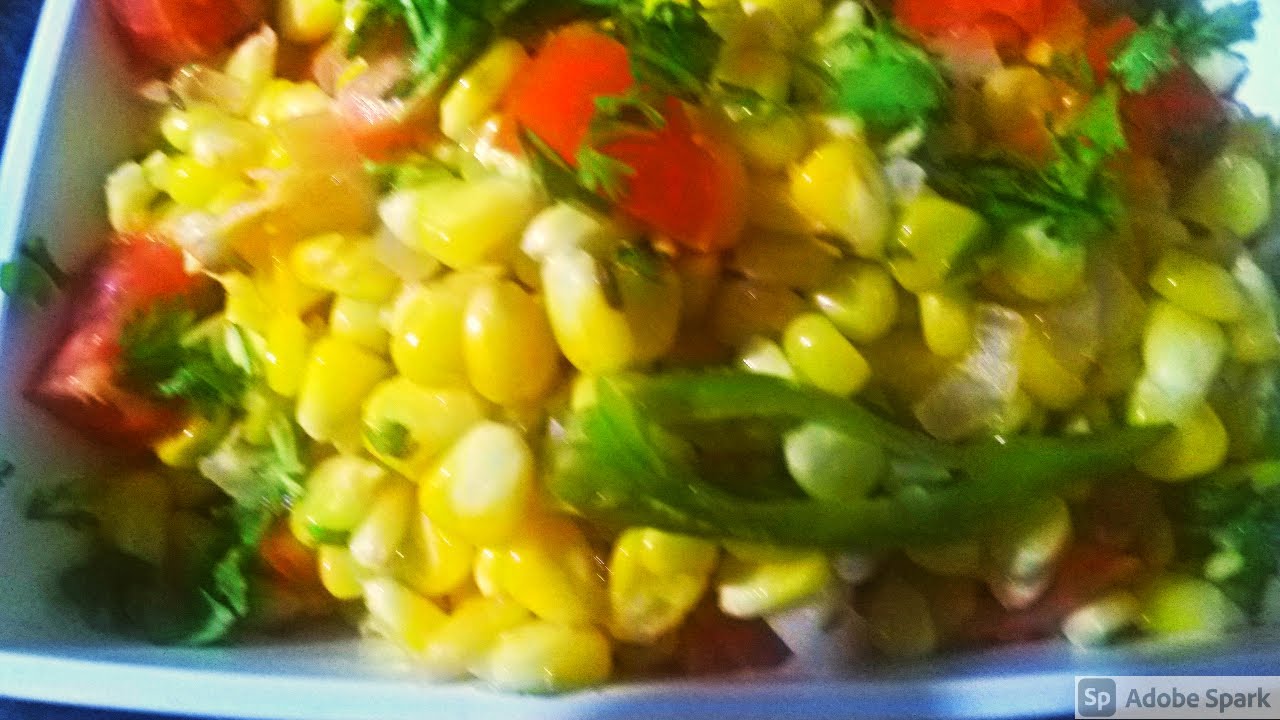 Sweet Corn Salad Recipe | American corn salad recipe | #cornsalad #sweetcornsalad #Americancornsalad | Asha Thevar