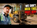 this is NOT GOOD!! our main forklift had a massive hydraulic failure!!!!!