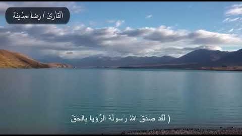 محمد رسول الله _ القارئ / رضا حذيفة