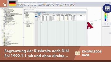 KB 001642 | Begrenzung der Rissbreite nach DIN EN 1992-1-1 mit und ohne direkte Berechnung in RF-...