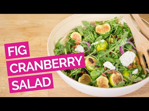 Fig & Cranberry Salad with Goat Cheese