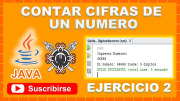 Contar cifras de un numero Ejercicios NetBeans