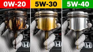 We Tested OW-20 5W-30 5W-40 In a Honda Engine One Clear Winner
