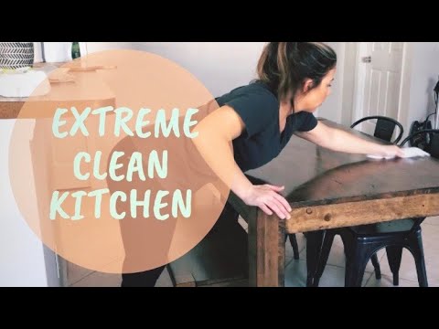 EXTREME CLEAN WITH ME // KITCHEN DEEP CLEAN // CLEANING MOTIVATION ...