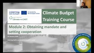 Climate Budget Training Course | Module 2: Obtaining Mandate and Setting Cooperation