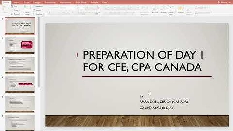Day 1 CFE Prep, CPA (Canada)