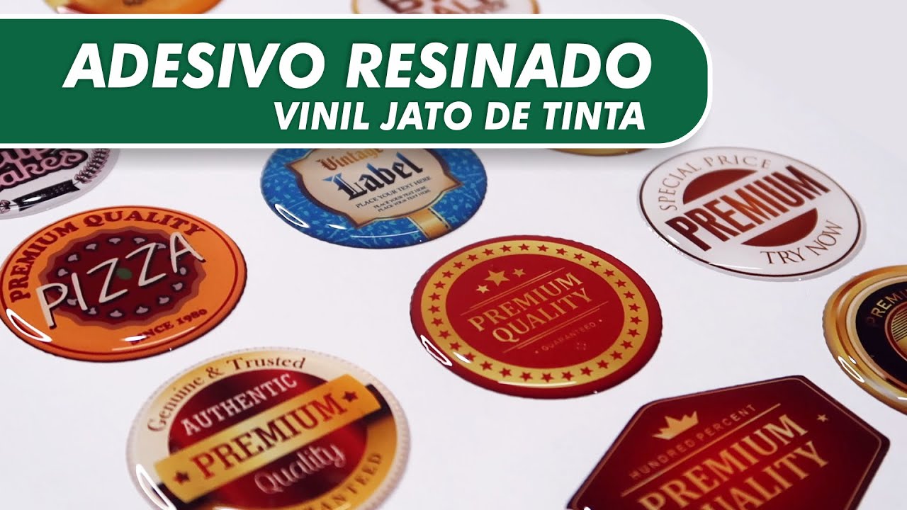 ADESIVO RESINADO - Vinil em Jato de Tinta