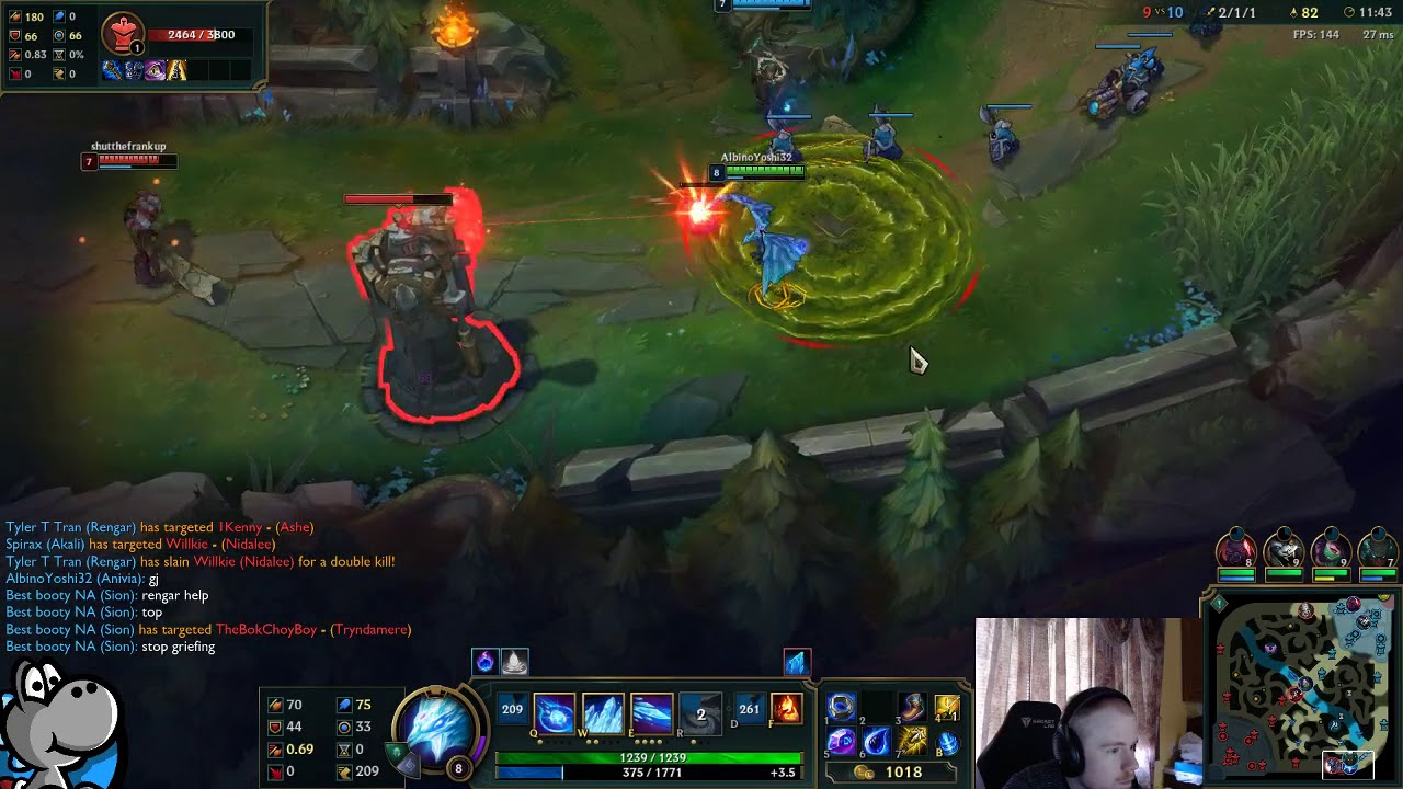 Anivia Pyke vs Ashe Trundle bot lane