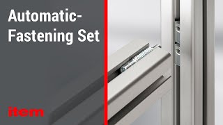 Fasteners for aluminium profiles – AutomaticFastening Set