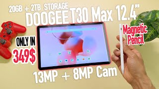 Doogee T30 Max 12.4” Tablet or a Mini Laptop for Office Work + Gaming Machine at Affordable Price