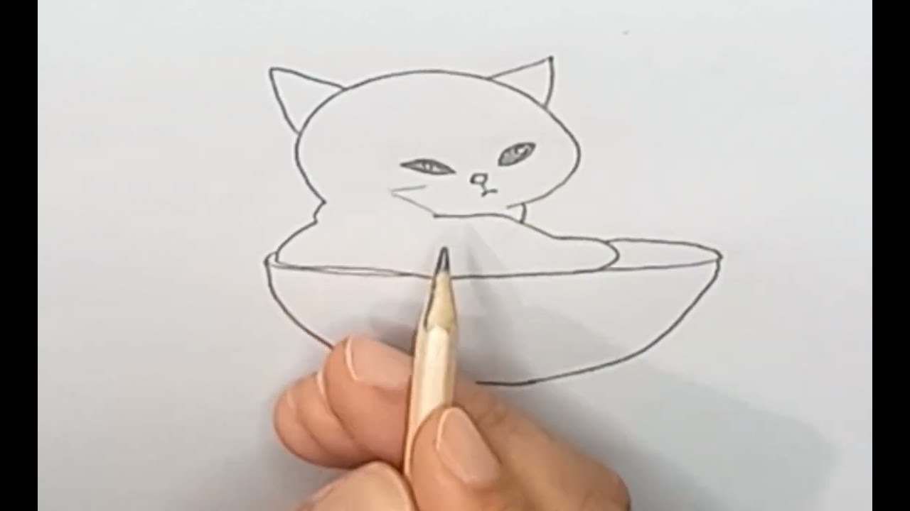 Cute Cat 🙀 Drawing!! Как Нарисовать Кошку