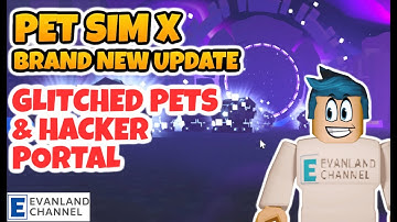 GLITCH PETS & HACKER PORTAL BRAND NEW PET SIMULATOR X UPDATE || Evanland Channel
