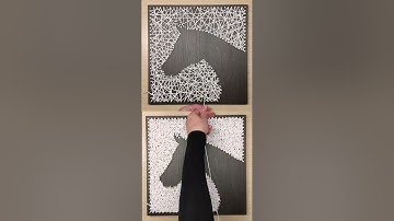 Speed Up vs Normal speed in String Art #shorts #speedup