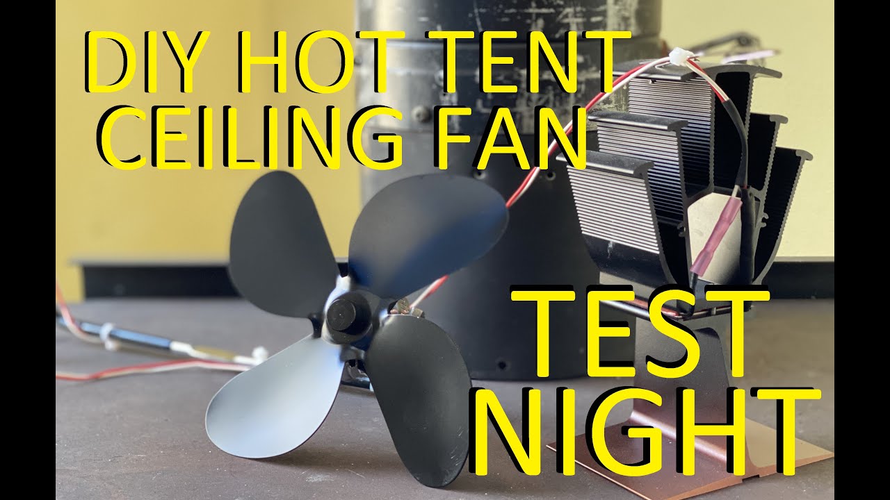 ТЕСТ потолочного вентилятора для палатки своими руками!!!
