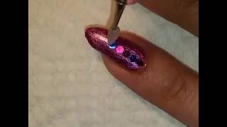 Glitter Placement Nails Inspired By Simplynailogical - Haley Franke