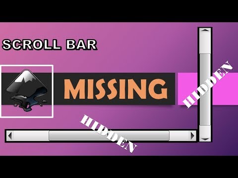 Inkscape | Missing ScrollBar in WorkArea
