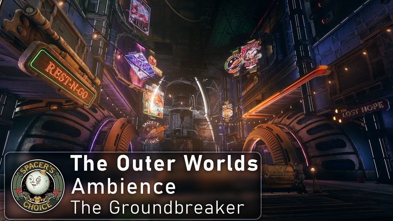 GroundBreaker Ambience  |  The Outer Worlds Ambience (Relaxing ASMR/Video Game Sleep Sounds)