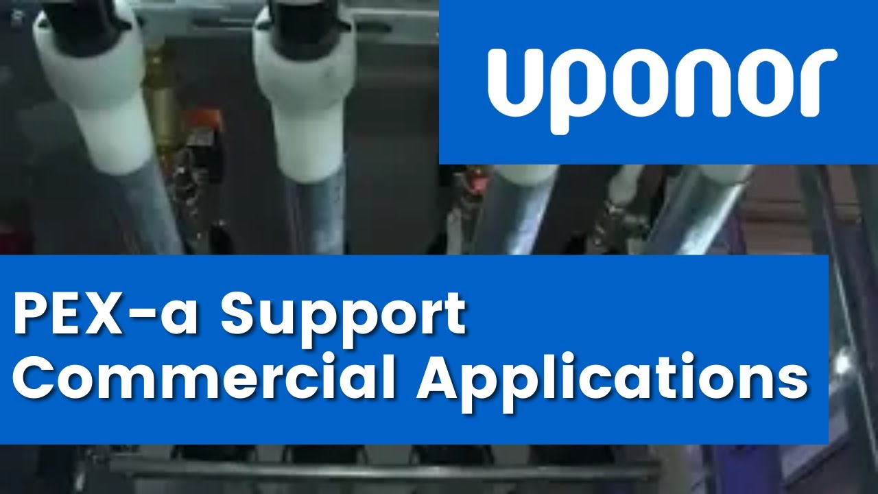 How to Use PEXa Pipe Support in Commercial Applications Uponor YouTube
