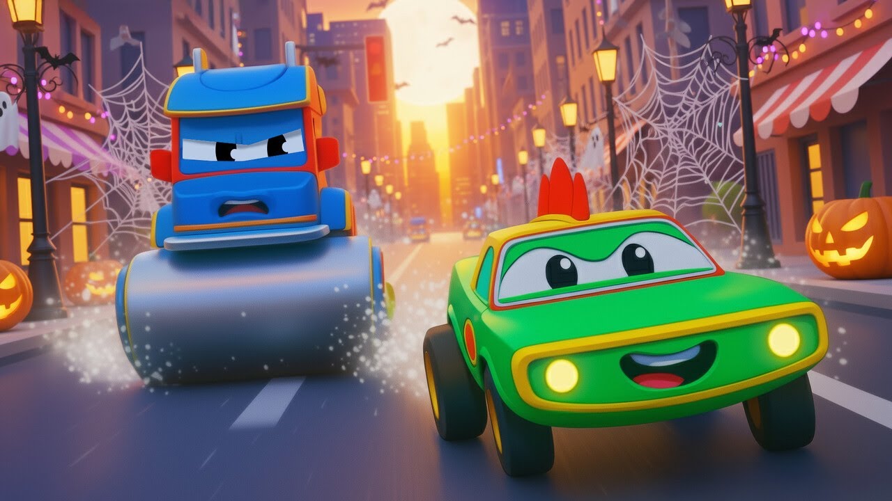 HALLOWEEN rennen KROKODIL und DAMPFWALZE