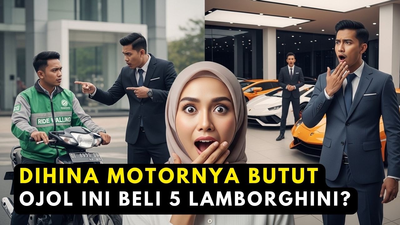 DIUSIR DARI PINTU SHOWROOM! Ojol Dihina Miskin, Balik Borong 3 Lamborghini Cash! Nyesel!