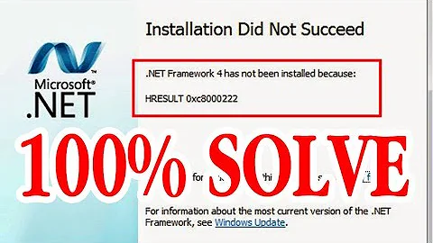 HRESULT 0xc8000222 Fix .Net Framework |100% Fixed