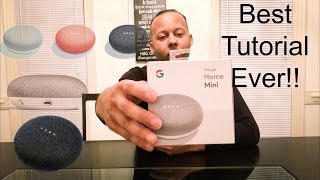 GOOGLE HOME MINI UNBOXING, TUTORIAL AND SETUP!!!