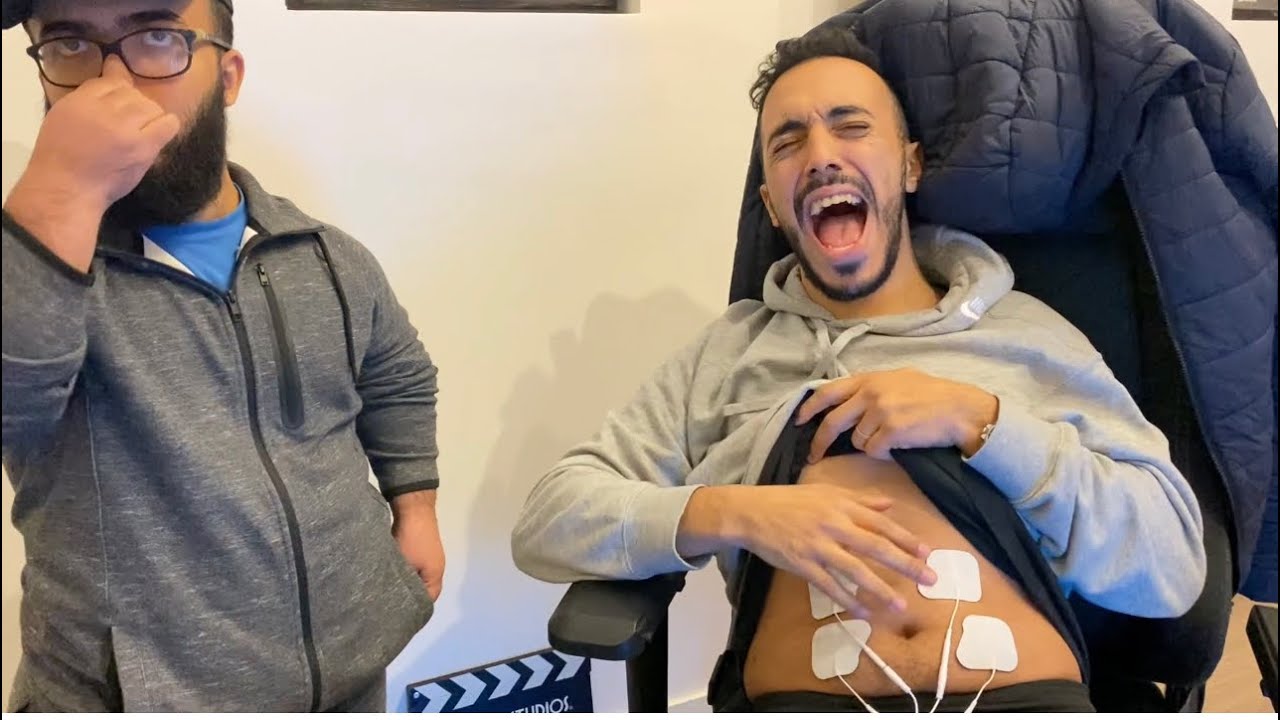 ME FEMME ME FAIT TESTER LA MACHINE À CONTRACTION ..ELLE MA TUER 😱😭..(ELECTROSTIMULATION)