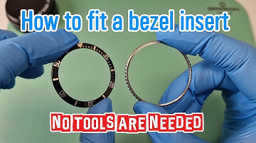 WATCH! How To Fit A Rolex Bezel Insert - NO TOOLS NEEDED! #Rolex