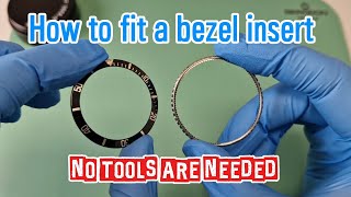 WATCH! How To Fit A Rolex Bezel Insert - NO TOOLS NEEDED! #Rolex