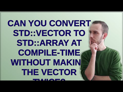 Can you convert std::vector to std::array at compile-time without making the vector twice?