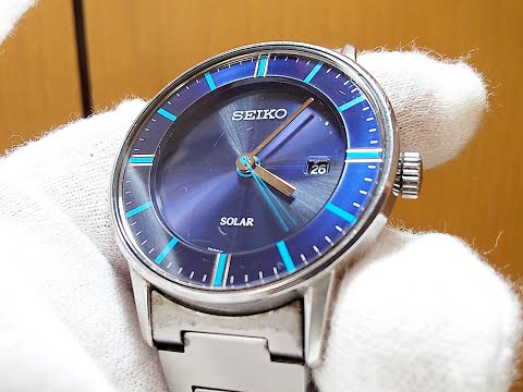 時計 SEIKO Solar Seiko Prospex SNE586P Black and Gold Solar Air Diver - V147