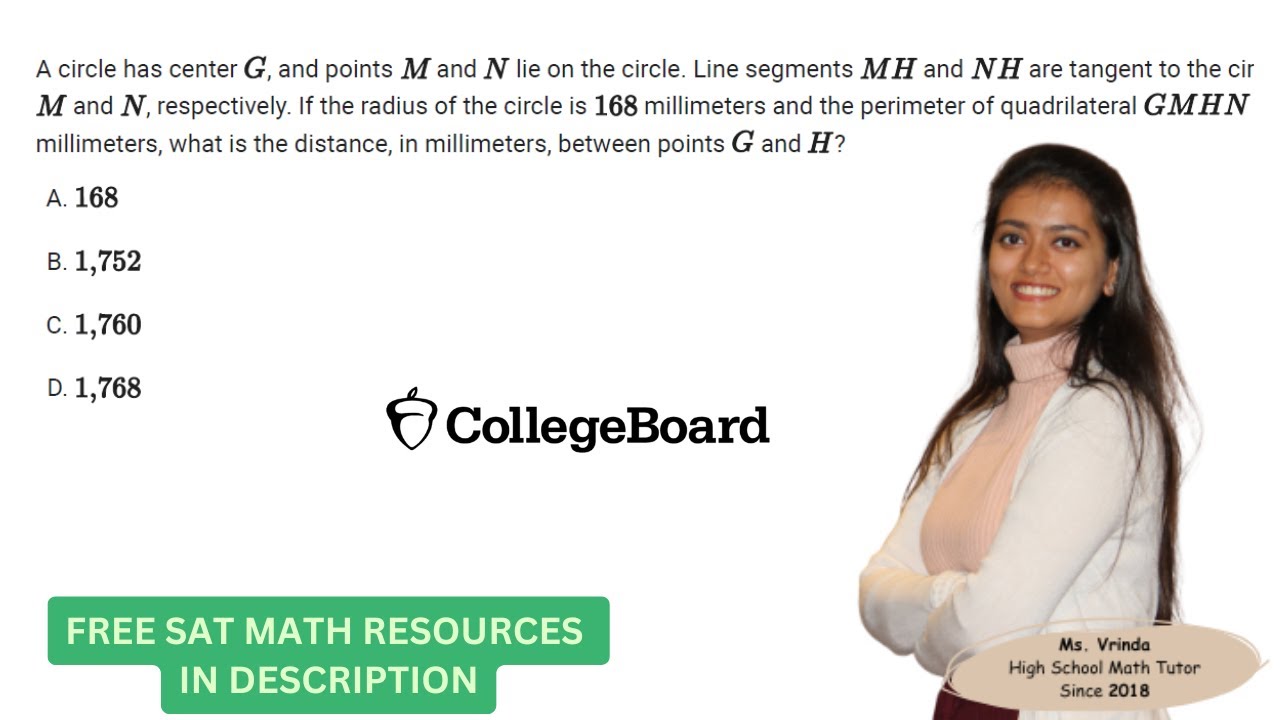[SAT Math] CIRCLES Hard Problems | Part 2 | College Board - YouTube