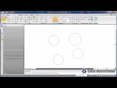 Solid Edge Drafting Top Tips : How To Place Tangent Dimensions