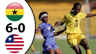 GHANA🇬🇭 VS 🇱🇷LIBERIA (6-0) HIGHLIGHTS & GOALS! FIFA U17 WOMEN’S WORLD CUP QUALIFIERS!
