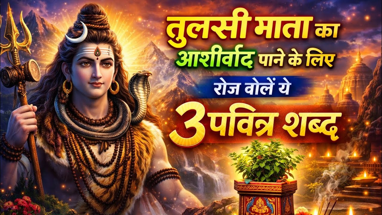 तुलसी माता का आशीर्वाद पाने के लिए रोज़ बोलें ये 3 पवित्र शब्द  brahman | sadhu  #krishna #mahakal 