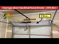 Garage door buckled bent broke - DIY fix