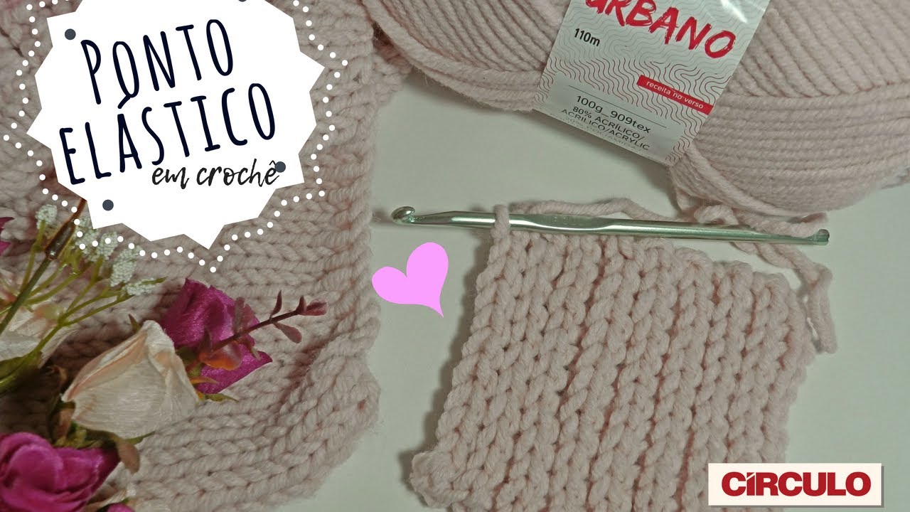 Ponto Elástico em crochê ♥  Super Fácil ♥ Parece tricô, mas não é!!!
