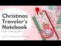 Christmas Traveler&#39;s Notebook Flip-Through // Sprinkled with Cheers // Rosie&#39;s Studio