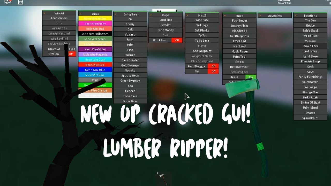 Lt2 Gui - roblox lumber tycoon 2 item tp script