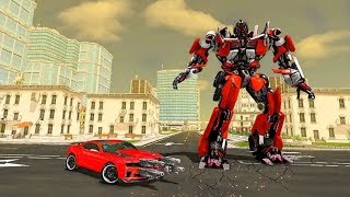 Permainan anak pertempuran robot robotan - Robot tranformasi pertempuran - Grand city war screenshot 2