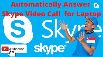Enable Automatically Answer Skype Video Call Skype® for Desktop Laptop 2021 Tutorial for beginner