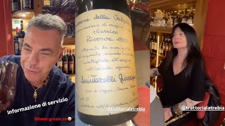 Davide Lacerenza si beve un Amarone Quintarelli riserva del 1995 insieme a Stefania Nobile e Wanna