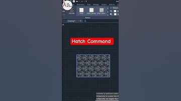 Hatch Command in Autocad |Autocad for beginners | Abcad World | #shorts #autocad
