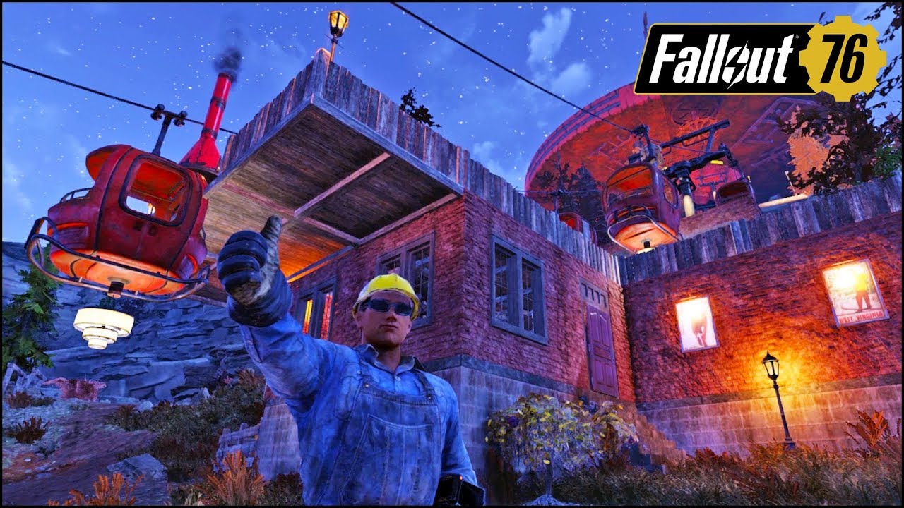 Monte Riche The Monte Riche Ski Chalet 🏕️ FALLOUT 76 B.A.S.E. C.A.M.P. - YouTube