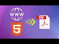 Convert Any Webpage to PDF Easily 🖥️ | Fast HTML to PDF Generator