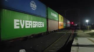 Diesel Monstor WDG6G With Heavy loaded double stack container